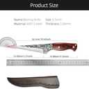 DAXXIN Meat Cleaver,Cleaver Knife, 5. Inch Kitchen Knives Butcher Boning Knife Hand Forged Wooden Handle Utility Chef Slicing Fish Fruit Steak Cleaver Meat