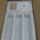 Gold Candle Holders Set of 3 Decorative Taper Candlestick Holders with Windproof Glass for Wedding Reception, Home Decor, and Holiday Centerpieces Elegant Heights of 14'', 16.5'', 18.8''