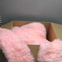 Besfunny Fluffy Pink Comforter Cover Twin Set  Plush Fluffy Pink Bedding 2-Piece Set (1 Furry Duvet Cover + 1 Shaggy Pillow Sham) Cozy Faux Fur Bed Set