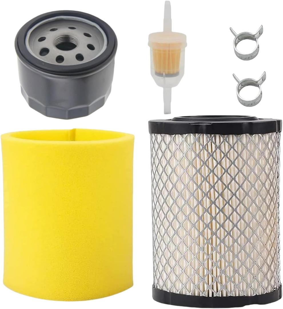 Z355E Air Filter Oil Filter Replacement for John Deer Z335E Z345M Z345R Z345 Z225 Z235 Z355R E120 Z335 Z355 Z335M 17.5hp 19.5hp 20hp 21hp Engine Parts Tune Up Kit for 4648 Mower