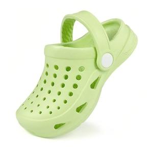 Kids Garden Clogs Slip on Water Shoes Children Sandals for Indoor Outdoor Green(Toddler/Little Kids/Big Kids), Size J1