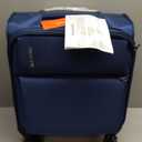 Hanke 16 Inch Underseat Carry On Luggage with Spinner Wheels Airline Approved, Small Rolling Suitcase Softside Underseater Lightweight TSA Travel Roller Suitcase Carry-On Bag, Blue 