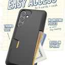 Smartish Galaxy S24 Plus Wallet Case - Wallet Slayer Vol. 1 [Slim + Protective] Credit Card Holder - Drop Tested Hidden Card Slot Cover Compatible with Samsung Galaxy S24+ - Black Tie Affair