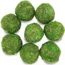 Moss Balls Decorative for Bowls,Handmade Large Moss Decorative Balls for Vase Fillers Home Garden Party Wedding Patio Decors (3.55"-Set of 8)