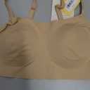 True & Co Women's Skinny Strap Ballet Bralette (Medium, Bare)