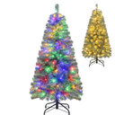 Pre-Lit Blue Artificial Christmas Tree Slim with 9 Lighting Modes-4.5 ft, Blue
