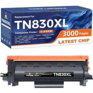 TOKYOINK TN830XL Toner TN830 Cartridges Replacement for Brother TN830 830XL Toner Compatible with DCP-L2640DW MFC-L2820DW HL-L2400D HL-L2460DW HL-L2405W HL-L2465DW HL-L2480DW Printer (1 Pack)
