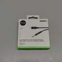 Belkin AV10172bt03-BLK 3.5mm Audio Cable With Lightning Connector, Black, Smartphone
