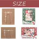 kennethan Christmas Red Frame 4x6 Picture Frame with Christmas Santa Decoration 1 Pack Wooden Frame with Glass can Display 4x6 Picture on the Table