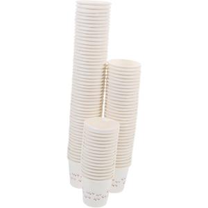100pcs Paper Cups Sample Drinking Cups for Juice Tasting for Events and Gatherings