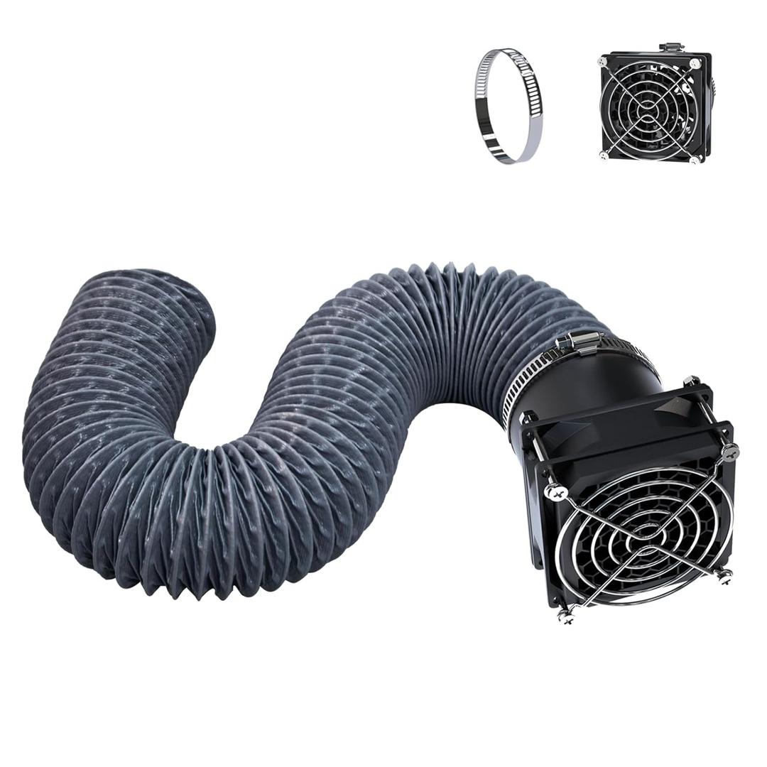 YOOPAI Fan Fume Extraction Kit for 3D Printer Enclosure, Exhaust Pipe with Low Noise Exhaust Fan, Efficient Ventilation, Exhaust Odors Smoke and Dust