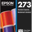 EPSON 273 Claria Ink Standard Capacity Photo Black & Color Combo Pack (T273520-S) Works with Expression Premium XP-520, XP-600, XP-610, XP-620, XP-800, XP-810, XP-820