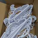 Kids Hangers - 100 Pack, 11.5 Inch White Baby & Toddler Hangers for Closet - Ideal for Baby Standard Use