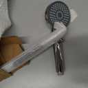 LIWEIKE Shower Slide Bar Combo, Adjustable 27.5 In Slide Bar with 5 Setting Handheld Shower Head and 60 In Stainless Steel Hose, Chrome