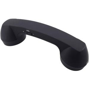 Wireless Retro Telephone Handset and Wire Radiation-Proof Handset Receivers Headphones for a Mobile Phone with Comfortable Call (Black)