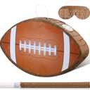 Football Piata, Sport Themed Birthday Party Supplies Small Piata Birthday with Piata Stick and Eye Mask for Boy Girls Baby Shower Sport Birthday Party Favors Decorations, 16.54 x 10.04 x 2.99 Inch
