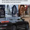 Ecarzo Mud Flaps Compatible with Jeep Grand Cherokee L 2025 2024 2023 2022 2021 3-Row No Drilling Required All Weather Mud Splash Guards Mudflap Front & Rear Jeep Grand Cherokee L Accessories 4pc Set