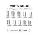 Handmade Press on Nails Extra Curve Square Fake Nails Luxury False Nails with 3D Rhinestones Hearts Rose Designs Long Curved Press on Nails Full Cover Acrylic Nails Stick on Nail for Women Nail DIY