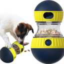 Large Size Dog Enrichment Toy for Small/Medium Breed Dogs Treat Dispenser Ball Puppy Cognitive Toys Stimulating Game Food Dispensing Balls Puzzle Feeder Indoor Christmas & New Year Gift (Blue)