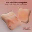 3-in-1 Shiatsu Massage Pillow with Heat, Dual-Side Hot Compress (100–122°F), 4 Kneading Nodes, 2000mAh Rechargeable Battery, Ergonomic Support for Neck, Back & Legs, Cordless for Home & Office