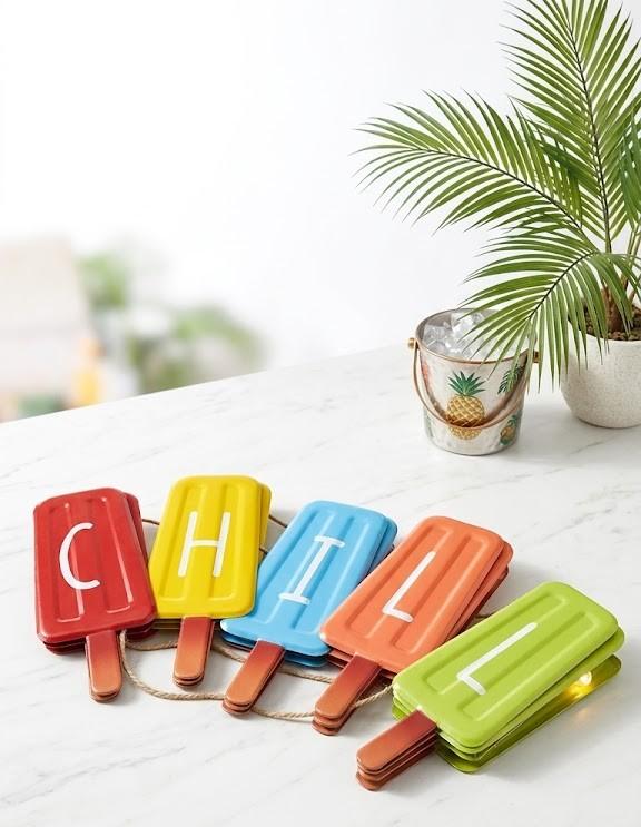 CHILL Popsicle Decor Pack of 5
