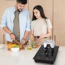 VBGK Double Induction Cooktop, 2300W 110V Portable Induction Cooktop with LED Touch Screen 9 Levels Settings,Electric cooktop with Child Safety Lock & Timer 2 burner