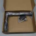 4 Pack - L 5" x H 4" x W1.5, 5mm Thick Black L Shelf Bracket, Iron Shelf Brackets, Metal Shelf Brackets, Floating Shelf, Shelf Supports with Screws