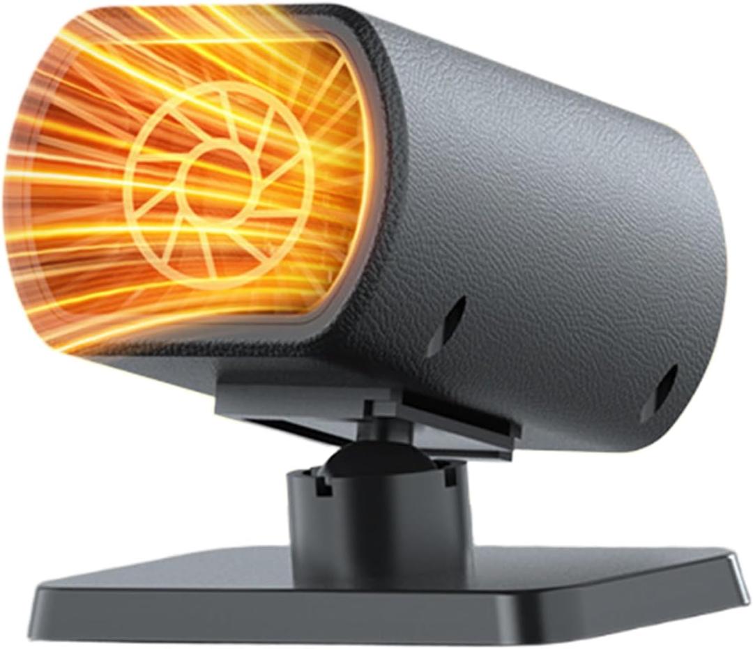 Car Heater 12V, Fast Heating, 12V Windshield Defogger Defroster, 150W Portable Car Heater That Plugs into Cigarette Lighter