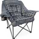 Black Sierra XL Padded Camping Chair for Adults, Heavy Duty Folding Seat
Carry bag keeps packing, transport & storage quick & convenient