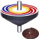 Spinning Top Game Set Paeng-y - Traditional Korean Folk Game Paengi - Paeng-i for Family Squid Parties Gifts
