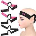 3 Pcs Wig Band With Ear Cut Outs Double-Sided Velvet Wig Melting Band C-Shaped Lace Band Elastic Bands for Wig For Daily Wear And Special Occasions