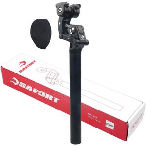 SAFORT USS SP18 Suspension Seatpost 4-Links Structure with Hard/Soft Micro Adjustment Function 27.2/28.6/30.0/30.4/30.9/31.6/33.9mm for Road, Gravel, MTB & Electric Bikes