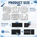 QOUBAI 36 Set Father's Day Crafts for Kids Bulk Happy Fathers Day Magnets Color Your Own Crafts Best Dad DIY Craft Gifts for Classroom School Home Activities Project Game, 4.76 x 3.58 inches