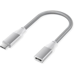 Basesailor Short USB Type C Extension Cable 0.66FT/0.2M for iPhone 17 Air,USB C 3.1 3.2 Gen2 10Gbps Male to Female Extension Cord for iPhone 16 15 Pro Max,Charging Cable for iPad Air 4 5 Mini 6 7