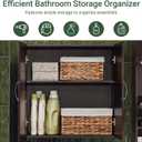 SoBuy Wall Cabinet, Bathroom Storage, 23.6 x 11.8 x 23.6 in, MDF, Brown | Standard Floating Wall Storage Cabinet With Flexible Shelf Layout, Universal Cabinet For Daily Home General Storage