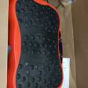 Vibration Plate Exercise Machine, Health & Fitness Full Body Vibration Platform, Portable Vibration Plate Platform for Weight Loss Home Fitness, Lymphatic Drainage, w/Resistance Bands+Remote (Red)