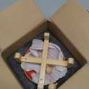 Petygooing Raised/Elevated 15Slanted Ceramic Dog Bowl for Small Breeds,Tilted Anti Slip Pet Feeding Bowl,Food Water Dish with Stand for Cats and Small Dogs Puppy 13.5 OZ (5.1In / 1.7 Cups) Rust Red