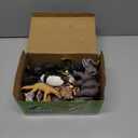 Safari Animals Figures Toys, Realistic Wild Zoo Animal Figurines, Plastic African Jungle Animals Playset for Kids Toddlers, 21Pcs Safari Toys Birthday Gifts for Boys Girls
