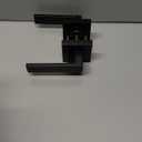 Estmoon 5 Pack Matte Black Door Handles Interior Door Knobs, Home Improvement Keyless Privacy Door Lock, Heavy Duty Zinc Alloy 2.07 lb Door Leverset for Bedrooms Bathrooms