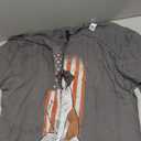 Saint Bernard Dog American Flag Men St. Bernard T-Shirt Asphalt Grey 3XL