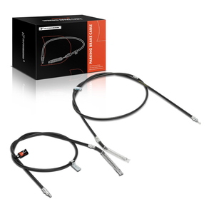 A-Premium Rear Parking Brake Cable Assembly Compatible with Chevrolet & GMC | for Silverado 1500 2001-2005, Sierra 1500 2001-2005, Set of 2 - Replace# 15084210