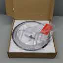 Dimmable Wood LED Ceiling Light Fixture, 5CCT 2700K-6000K Modern White Flush Mount Ceiling Lighting, Minimalist Round Ceiling Lamp for Bedroom, Kitchen, Laundry Room, Hallway, 11.81in