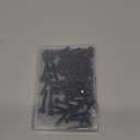 #12 x 1-1/4" Hex Washer Head Self Drilling Screws, 410 Stainless Steel Self Tapping Sheet Metal Screws, Black Finish, 50 PCS