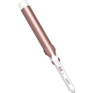 Conair Double Ceramic Curling Iron, 1 1/2" Extra-Long Barrel Hair Curling Iron, 30 Heat Settings, Turbo Heat, Auto Off, Cool Tip, Dual Voltage, Rose Gold