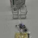 GLADPURE Soap Dispenser - 2 Pack, 18 Oz Antique Design Thick Glass Hand Soap Dispensers; with 304 Rust Proof Stainless Steel Pump, 6Pcs Clear Stickers, for Kitchen, Bathroom - Silver