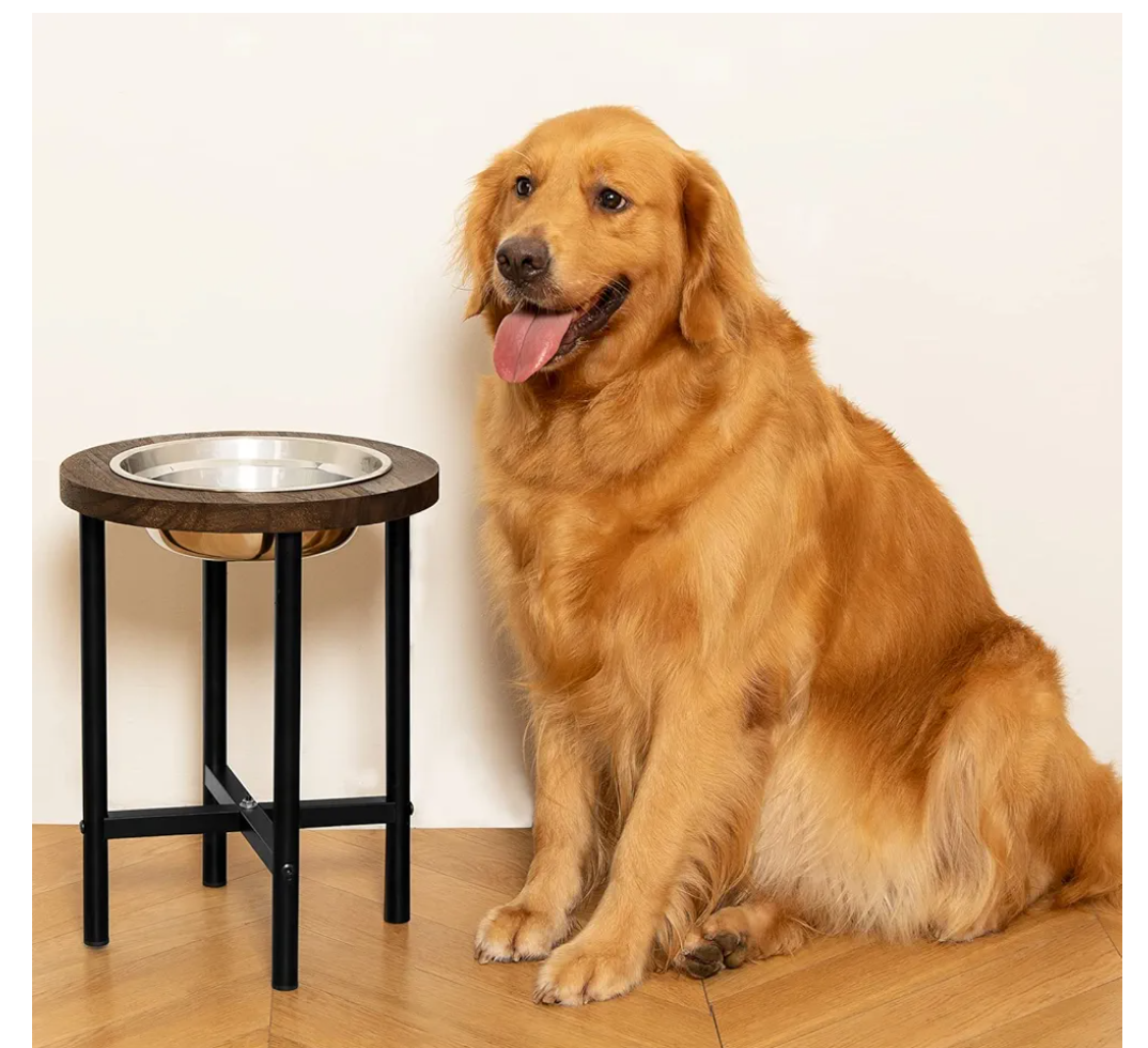 Yangbaga Extra High Elevated Dog Feeder, Raised Food & Water Station with Durable Metal Legs, 13 Cup Stainless Steel Bowl