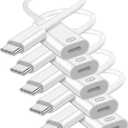 USB C to Lightning Headphone Audio Adapter, Type C Male to Female Lightning Earphone Converter with Charge/Data Transfer, Compatible with iPhone 17/16/15 Plus/Pro/Max, iPad Pro/Air, MacBook, 5 Pack