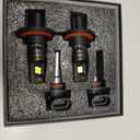 for 2004-2014 Ford F150 FOG Lights Bulbs Combo, 4pcs Super Bright White Dual Beam and Fog Lights Blubs Package, 1:1 Size as Stock Bulbs, Plug and Play