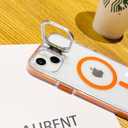 for iPhone 15 Plus Case, [Compatible with MagSafe], Magnetic Kickstand Case for Women Girls, Case for iPhone 15 Plus, 6.7", Clear Black