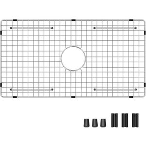 Sink Bottom Grid 29-1/2" X 15-9/16", Centered Drain with Corner Radius 3/8", Sink Protector